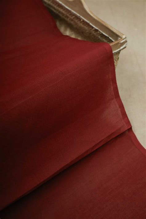 Shop Rustic Maroon Mangalagiri Plain Cotton Fabric at Matkatus