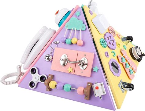 YOOSA Montessori Wooden Busy Board for Toddlers - Motor India | Ubuy