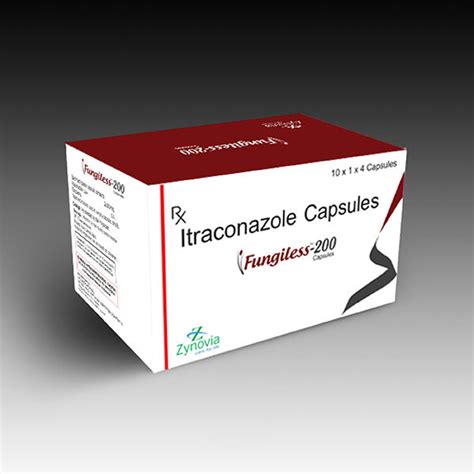 Fungiless 200 - Itraconazole capsules - Zynovia Lifecare