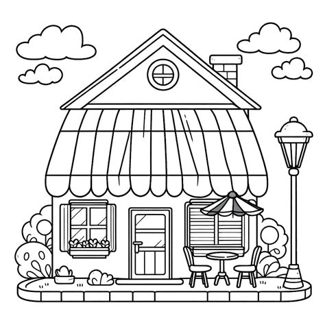 Restaurant Coloring Pages 的图像结果