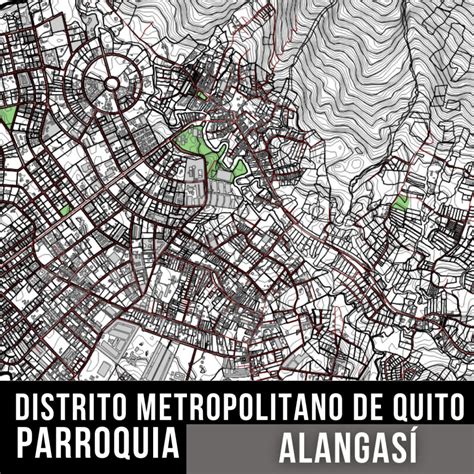 MAPA PREDIAL PARROQUIA ALANGASI DM QUITO + CURVAS DE NIVEL ...