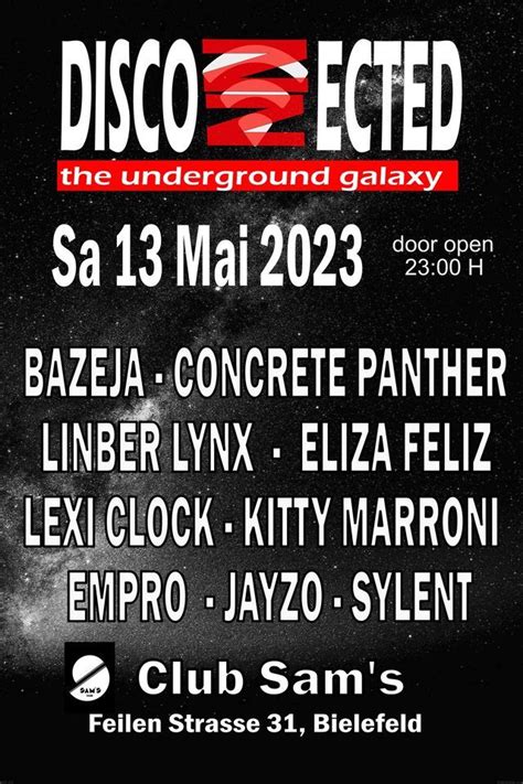 DISCONNECTED, Club Sams, Herford, 13 May 2023 | AllEvents.in