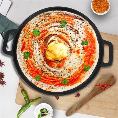 Buy SOLARA Crownstone Premium Cast Iron Tawa for Dosa 12" Inch(30 CM ...