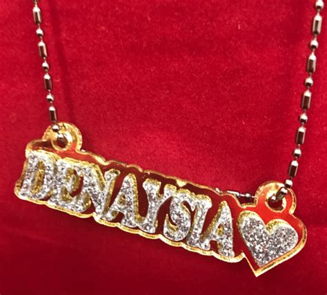 Buy Personalized Name Plate Custom Name Necklace Nameplate Name Laser ...