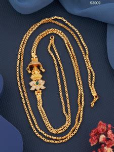 GATRAD MAGOLD COVERING Jewellery Traditional Covering Long AD Stone Mop ...