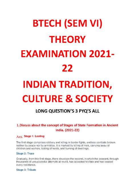 ITCS 2021-22 solved - BTECH (SEM VI) THEORY EXAMINATION 2021- 22 INDIAN ...