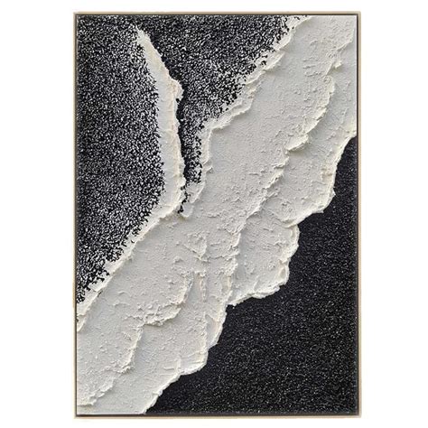 Artzilla by artworks lady Minimal Black&White Plaster Painting | NAS ...