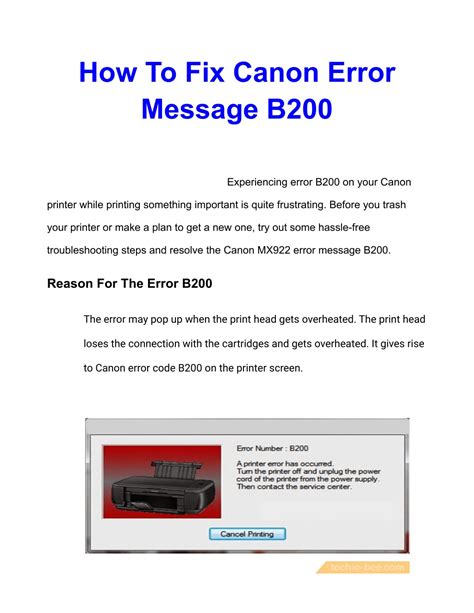 Image result for B200 Error Code