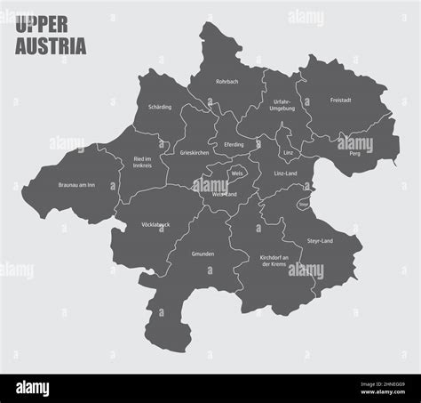 Map Of Upper Austria