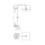 STOLZ 137252W baterija za tuš kadu sa usponskim i ručnim tušem - white ...