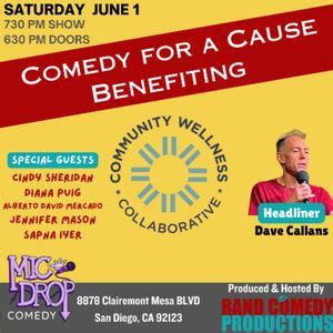 Comedy For A Cause , 8878 Clairemont Mesa Blvd, Ste B, San Diego, CA ...