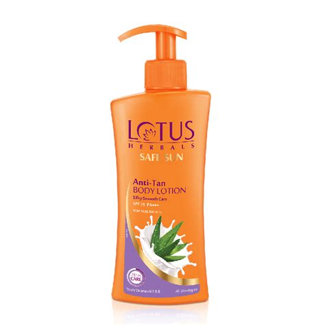 Buy Lotus Herbals Safe Sun Anti-Tan Body Lotion SPF 25 PA+++ (250ml ...