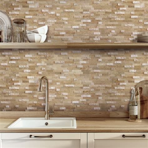 SUNWINGS White 12-in x 12-in Matte Composite Hexagon Marble Look Peel ...