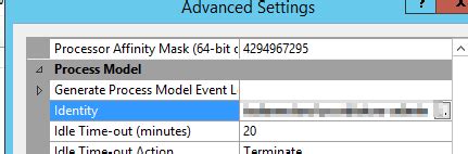 Image result for Application Pool Identity Account