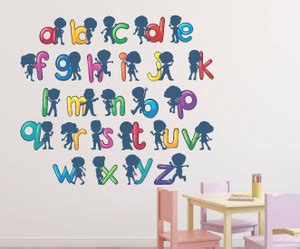 wollprism 45 cm Alphabets Kids learning wallsticker (60 x 55 cm) Self ...