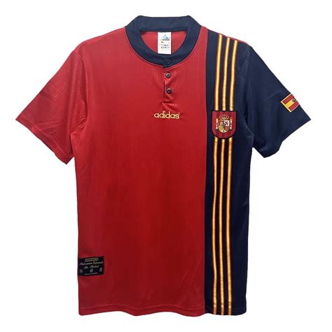 1996 Spain Home Jersey - Retro ( Original Quality ) – Indiansoccermart