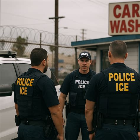 ICE Agents Spotted at LA Car Wash on Sepulveda & La Grange - Mr Checkpoint