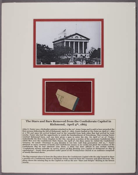 Lot - THE LAST CONFEDERATE FLAG AND THE FIRST SERMON FOR FREED BLACKS ...