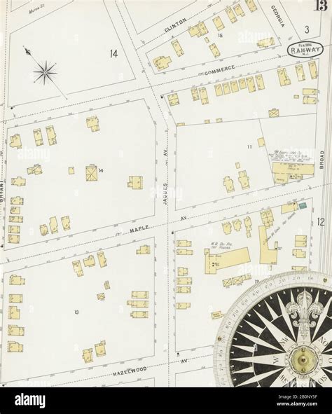 Map of rahway hi-res stock photography and images - Alamy