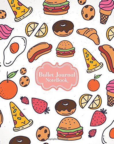 Buy Bullet Journal Notebook: Cute Sweets & Food Drawing Cover: Notebook ...