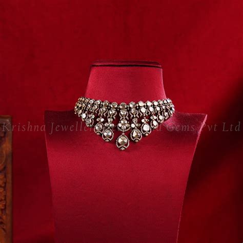 Classic Polki Victorian Choker – Krishna Jewellers
