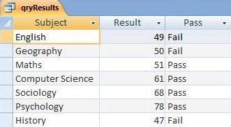 Iif in Access Query 的图像结果