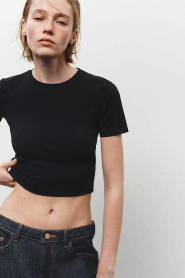 Women´s Cropped T-Shirts | ZARA India