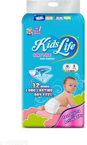 KIDS LIFE Baby Diapers Pants With Up to 12 hours Long Lasting Dry Feel ...