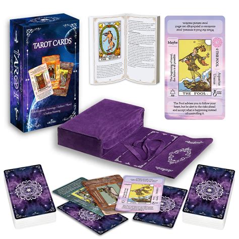 Ixigertarot Cards Set With Guide Book Tarot Deck For Beginners ...