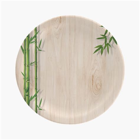 Buy SERVEWELL Bamboo Printed Plate - Set of 6 from Servewell at just ...