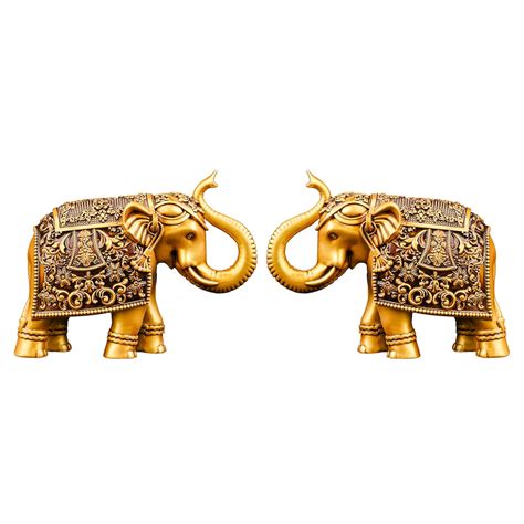 Buy Artarium Trunk Up Elephant Family Statue Showpiece Figurine ...