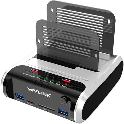 WAVLINK USB 3.0 to SATA Dual Bay Hard Drive Docking Station with ...