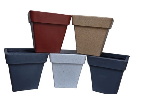 Sabras Plastic -Roto Square Pot 16" Planter pots : Amazon.in: Garden ...