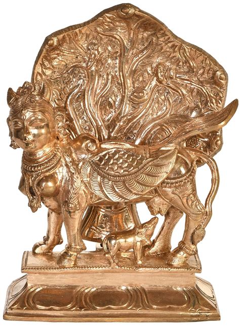 Exotic India Kamadhenu Under Kalpavriksha - Bronze Statue from ...
