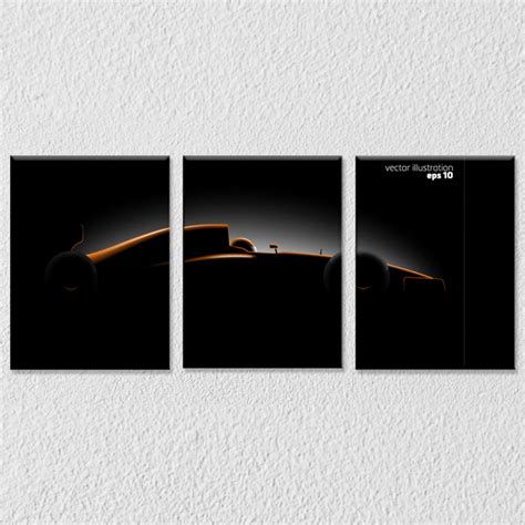 F1 Racing Wall Art, Set Of 3 – Myindianthings