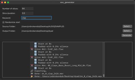 Esx_generator - Tool for automaticaly make sliced wave file - Sandbox ...
