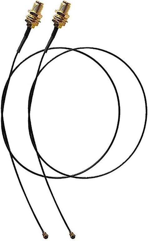 INVENTO 2PCS 10cm long Mini PCI U.FL to SMA Female Connector WiFi ...