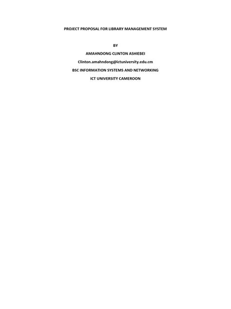 Image result for Library Management System Project Propasal