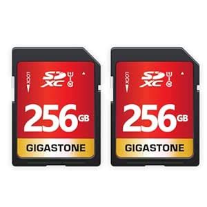 Gigastone 256GB SD Card 2 Pack, UHS-I U1 Class 10 SDXC Memory Card High ...