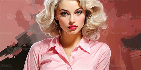 AI Generated. AI Generative. Pin up sexy attractive beautiful girl ...