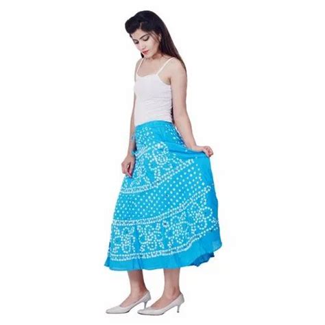 Rajasthani Bandhani Bandhej Skirts - Cotton Bandhej Long Skirt Trader ...