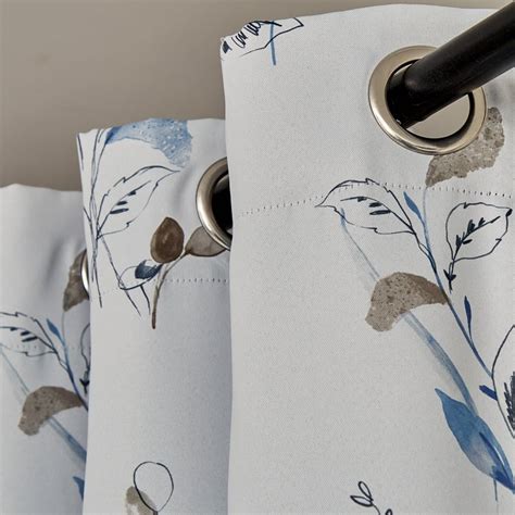 Buy Brixton Avalon Set of 2 Printed Blackout Door Curtains from Home ...