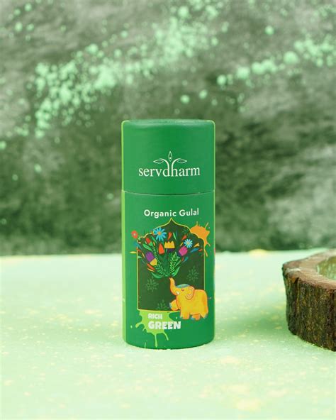 Servdharm Organic Green Gulal 100 g – ServDharm