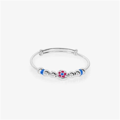 Buy Little Flower Silver Kada for Kids Online | Touch925