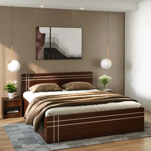 Godrej Interio Amara Engineered Wood King Hydraulic Bed Price in India ...