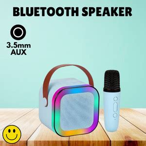 Buy TRUWEL K12 (PORTABLE BLUETOOTH DESKTOP SPEAKER)With Karaoke Mic RGB ...