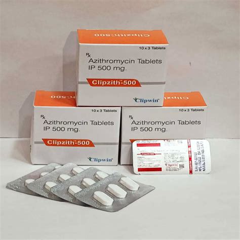 CLIPZITH - 500 TABLETS Clipwin Pharmaceuticals