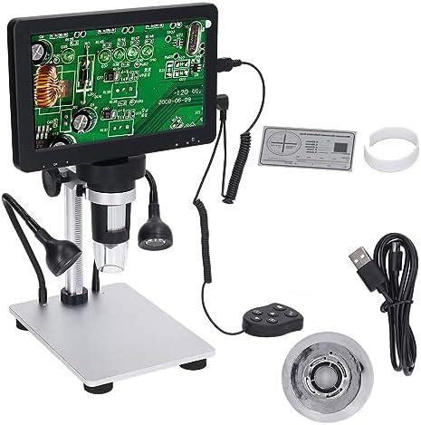 7 Inch Digital Microscope HD LCD Display 1200x 12MP for Biological ...