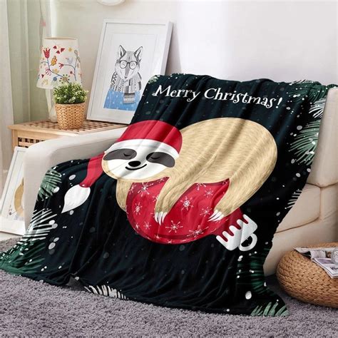 XEOVHV Direct Christmas Fleece Blanket for Bed, 39" x 51.18" Festive ...