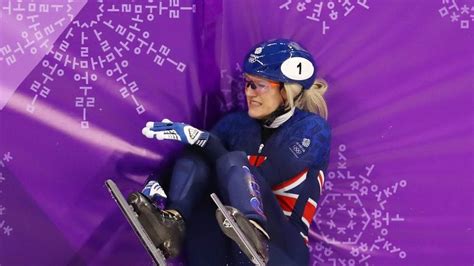 Elise Christie disqualified in 1,000m short track speed skating heats ...